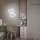 zwei verbundene Herzen LED-Neonschild Schlafzimmer Wohnzimmer