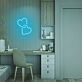 zwei verbundene Herzen LED-Neonschild Schlafzimmer Wohnzimmer