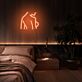 Abstrakte Darstellung eines nackten Oberkörpers LED-Neonschild Schlafzimmer Wohnzimmer