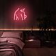 Abstrakte Darstellung eines nackten Oberkörpers LED-Neonschild Schlafzimmer Wohnzimmer