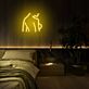 Abstrakte Darstellung eines nackten Oberkörpers LED-Neonschild Schlafzimmer Wohnzimmer