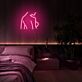 Abstrakte Darstellung eines nackten Oberkörpers LED-Neonschild Schlafzimmer Wohnzimmer