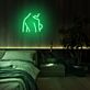 Abstrakte Darstellung eines nackten Oberkörpers LED-Neonschild Schlafzimmer Wohnzimmer