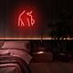 Abstrakte Darstellung eines nackten Oberkörpers LED-Neonschild Schlafzimmer Wohnzimmer