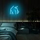 Abstrakte Darstellung eines nackten Oberkörpers LED-Neonschild Schlafzimmer Wohnzimmer