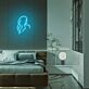 Frauen Silhouette mit langen Haaren LED-Neonschild für Schlafzimmer und Wohnzimmer
