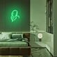 Frauen Silhouette mit langen Haaren LED-Neonschild für Schlafzimmer und Wohnzimmer
