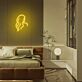 Frauen Silhouette mit langen Haaren LED-Neonschild für Schlafzimmer und Wohnzimmer