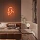 Frauen Silhouette mit langen Haaren LED-Neonschild für Schlafzimmer und Wohnzimmer
