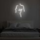 Abstrakte weibliche Körperkontur LED-Neonschild Schlafzimmer Kunstdekor