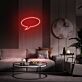 Sprechblase LED-Neonschild Wohnzimmer Lounge