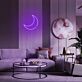 Halbmond LED-Neonschild für Wohnzimmer Schlafzimmer