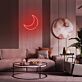 Halbmond LED-Neonschild für Wohnzimmer Schlafzimmer