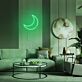 Halbmond LED-Neonschild für Wohnzimmer Schlafzimmer