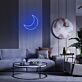 Halbmond LED-Neonschild für Wohnzimmer Schlafzimmer