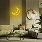 Halbmond LED-Neonschild für Wohnzimmer Schlafzimmer