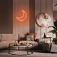 Halbmond LED-Neonschild für Wohnzimmer Schlafzimmer