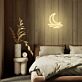 Halbmond über Wellen LED-Neonschild für Schlafzimmer oder Wohnzimmer
