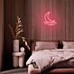 Halbmond über Wellen LED-Neonschild für Schlafzimmer oder Wohnzimmer
