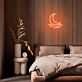 Halbmond über Wellen LED-Neonschild für Schlafzimmer oder Wohnzimmer