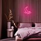Halbmond über Wellen LED-Neonschild für Schlafzimmer oder Wohnzimmer