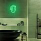 Lippen mit herausgestreckter Zunge LED-Neonschild für Badezimmer oder Wohnzimmer