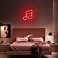 Musiknote LED-Neonschild Schlafzimmer Wohnzimmer