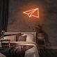 Papierflugzeug LED-Neonschild Schlafzimmer Wohnzimmer