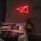 Papierflugzeug LED-Neonschild Schlafzimmer Wohnzimmer
