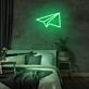 Papierflugzeug LED-Neonschild Schlafzimmer Wohnzimmer