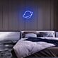 Planet mit Ring LED-Neonschild Schlafzimmer