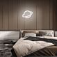 Planet mit Ring LED-Neonschild Schlafzimmer