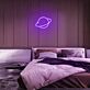 Planet mit Ring LED-Neonschild Schlafzimmer