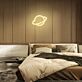 Planet mit Ring LED-Neonschild Schlafzimmer