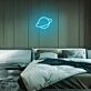 Planet mit Ring LED-Neonschild Schlafzimmer