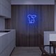 Kaninchen Silhouette LED-Neonschild für Wohnzimmer Küche