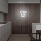 Kaninchen Silhouette LED-Neonschild für Wohnzimmer Küche