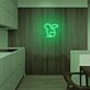 Kaninchen Silhouette LED-Neonschild für Wohnzimmer Küche
