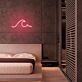 Meereswelle LED-Neonschild Schlafzimmer