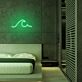 Meereswelle LED-Neonschild Schlafzimmer