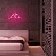 Meereswelle LED-Neonschild Schlafzimmer