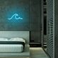 Meereswelle LED-Neonschild Schlafzimmer