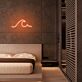 Meereswelle LED-Neonschild Schlafzimmer