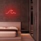 Meereswelle LED-Neonschild Schlafzimmer