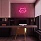 Katzenkopf mit niedlichem Gesicht LED-Neonschild für Homeoffice Wohnzimmer