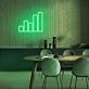 Balkendiagramm LED-Neonschild Büro Homeoffice