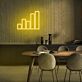 Balkendiagramm LED-Neonschild Büro Homeoffice