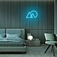 Berg mit Sonne LED-Neonschild Schlafzimmer Wohnzimmer