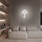Regenschirm LED-Neonschild für Wohnzimmer Lounge
