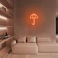 Regenschirm LED-Neonschild für Wohnzimmer Lounge